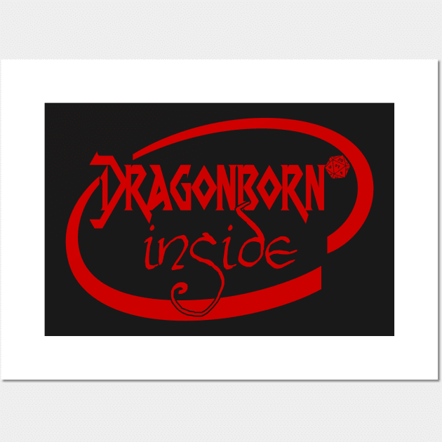 Dragonborn Inside Wall Art by SimonBreeze